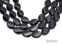 wholesale 22*30mm black oval Agate Strings