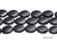 wholesale 22*30mm black oval Agate Strings