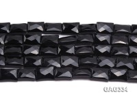 wholesale 6*13*18mm black Rectangle Agate Strings
