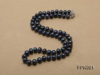 Classic 7.5mm Black Flat Freshwater Pearl Necklace