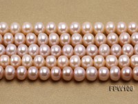 Wholesale 9-10mm Natural Lavender Flat Freshwater Pearl String