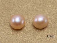 Wholesale Cards of 7-7.5mm Pink Flat Pearls—36 Pairs