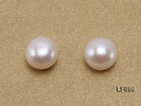 Wholesale Cards of 8-8.5mm Classic White Flat Pearls—30 Pairs