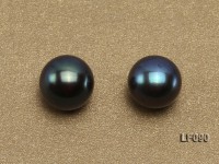 Wholesale Cards of 8.5-9mm Black Flat Freshwater Pearls—33 Pairs