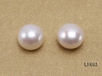 Wholesale Cards of 8.5-9mm Classic White Flat Freshwater Pearls—30 Pairs
