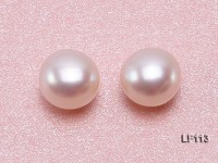 Wholesale Cards of AA-grade 6.5-7mm Classic White Flat Freshwater Pearls—56 Pairs