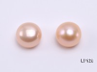 Wholesale Cards of 7.5-8.0mm Pink Flat Pearls–36 Pairs