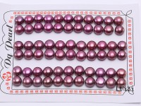 Wholesale Cards of 8-8.5mm Lavender Flat Pearls–33 Pairs