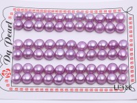 Wholesale Cards of AA-grade 8-8.5mm Lavender Flat Pearls–33 Pairs