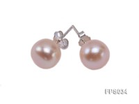 7-8mm Pink Flat Freshwater Pearl Necklace, Bracelet and Stud Earrings Set