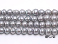 Wholesale & Retail A-grade 12-14mm Argent Round Freshwater Pearl String