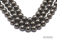 Wholesale 18mm Bright Coffee Round Seashell Pearl String