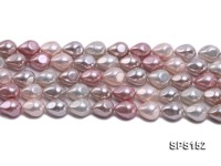 Wholesale 11.5×18.5mm Multi-color Drip-shaped Seashell Pearl String