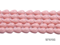 Wholesale 11.5×18.5mm Pink Drip-shaped Seashell Pearl String