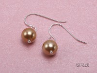 8mm Coffee seashell pearl necklace bracelet earring set