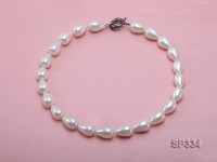 12×17.5mm White Sea Shell Pearl Necklace