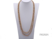 6.5×7.5mmLemon Freshwater Pearl Opera Necklace