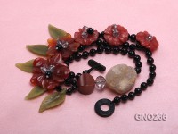 Extraordinary Colorful Natural Agate Necklace