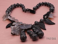 Piece of Art-Gorgeous natural agate necklace