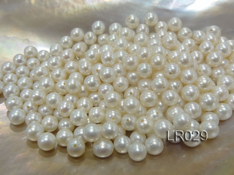 AAA-grade 7.5mm Round Natural White Loose Freshwater Pearl
