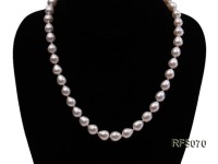 8-9mm White Rice-shaped Freshwater Pearl Necklace, Bracelet and earrings Set