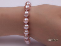 9-10mm Lavender Rice-shaped Freshwater Pearl Necklace and Bracelet Set