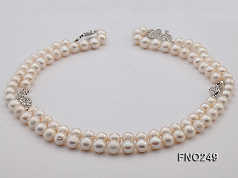 9-10mm High Quality Round Freshwater Pearl Necklace