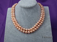 10-11mm AAA High Quality Round Pearl Necklace with Stering Silver Clasp