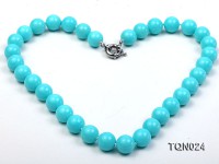 12mm Round Turquoise Necklace