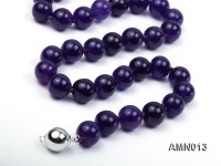 10mm Round Amethyst Beads Necklace
