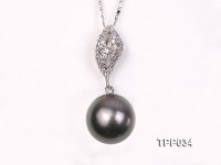 13-14mm Gorgeous Tahitian Pearl Pendant with Sterling Silver