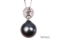 13.2mm Gorgeous Tahitian Pearl Pendant with Sterling Silver