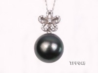 16.3mm Gorgeous Tahitian Pearl Pendant with Sterling Silver
