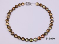 Classic 11-13mm Breen Button Freshwater Pearl Necklace
