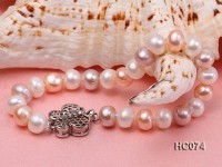 8-9mm flat freshwater pearl bracelet