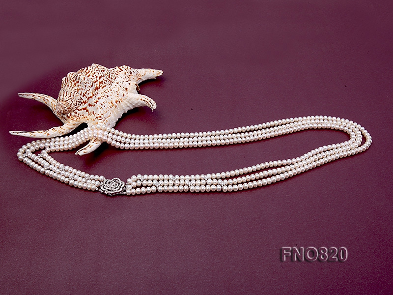 Amazing 3 strand Freshwater Pearl Necklace