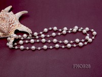 Extraordinary 46-inch White Pearl necklace