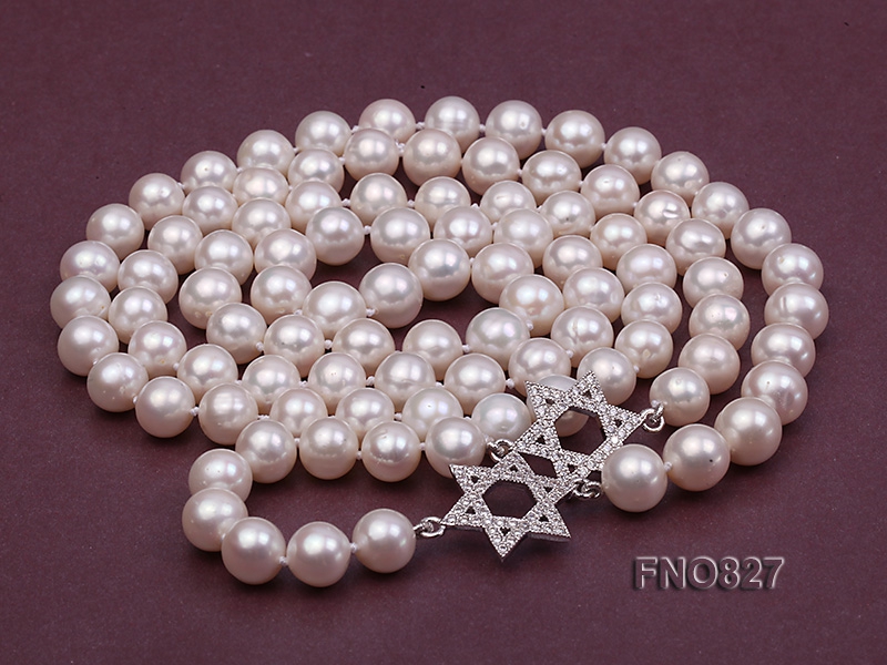Elegant 9mm freshwater pearl necklace