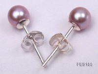 5mm Lavender Round Freshwater Pearl Earring