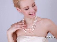 white and pink freshwater pearl necklace