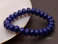 6x10mm Azure Blue Lapis Lazuli Beads Elasticated Bracelet
