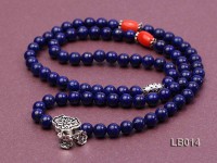 6mm Azure Blue Round Lapis Lazuli Beads Elasticated Bracelet