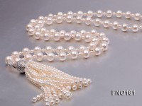 10-11mm Round White Freshwater Pearl Necklace