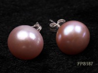 10-11mm AA Lavender Flat Freshwater Pearl Necklace, Bracelet and Stud Earrings Set