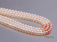 6-7mm flatly freshwater pearl necklace