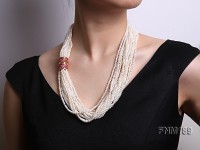 Freshwater Cultured White Pearl Necklace Multi-strands