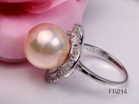 13.5mm Pink edison pearl ring