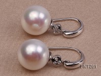 12.5-13.5 White Freshwater Pearl Pendant and Earrings Set