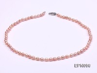 4-5mm Lavender Oval Freshwater Pearl Necklace