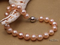 8-9mm pink round freshwater pearl bracelet